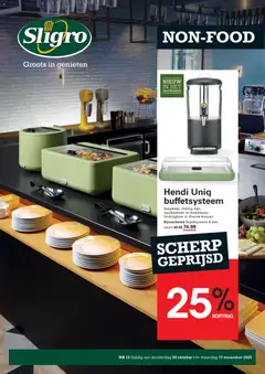 Voorbeeld van Non-Food van winkel Sligro geldig vanaf 30-10-2025