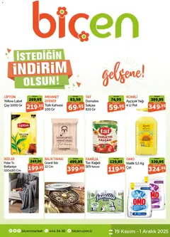 Biçen Market Katalog 19.11.2025 - Broşürünün önizlemesi
