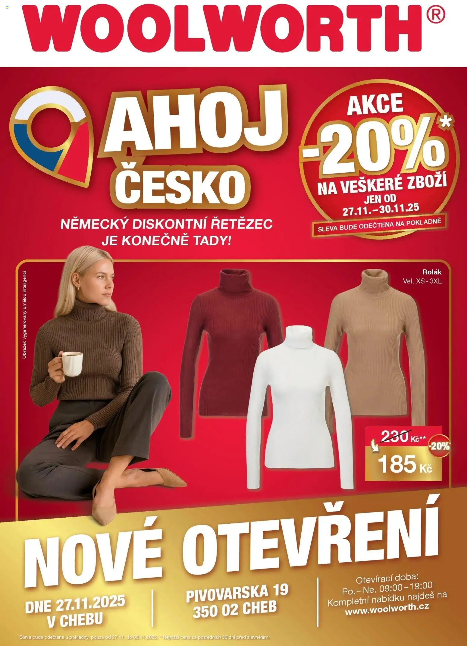 Náhled nabídky: Woolworth Leták - Cheb platný od 27.11.2025