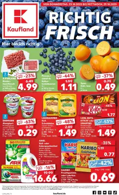 Vorschau von dem Prospekt des Geschäftes Kaufland, gültig ab dem 23.10.2025