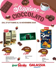 Anteprima dell'opuscolo Volantino Cioccolato dal negozio Galassia valido da 27/10/2025