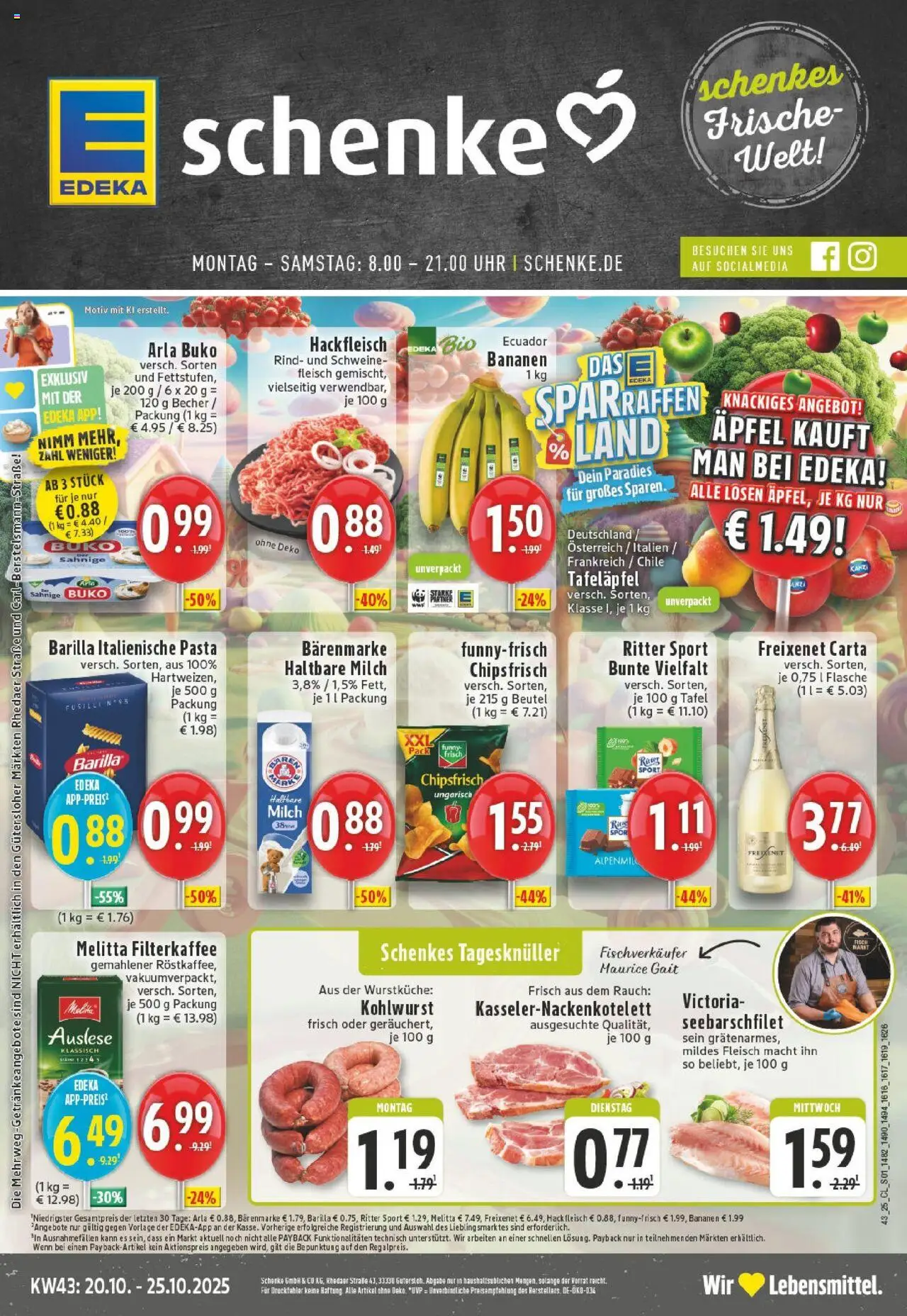 EDEKA Prospekt ab 19.10.2025 - Prospekt Harsewinkel Online