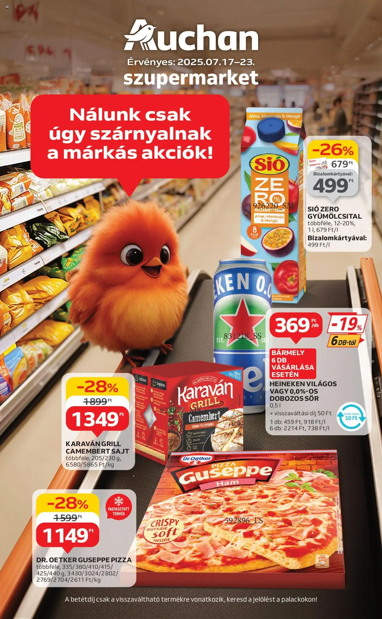Auchan aktuális szórólap, érvényes 2025.07.17.-től - 1 oldal