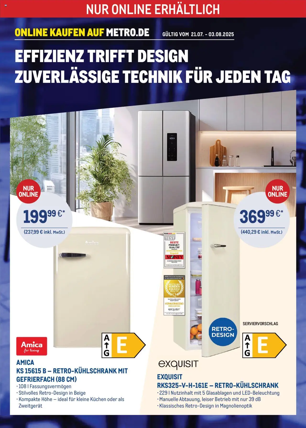 Metro Prospekt ab 21.07.2025 - Online: Technik Angebote