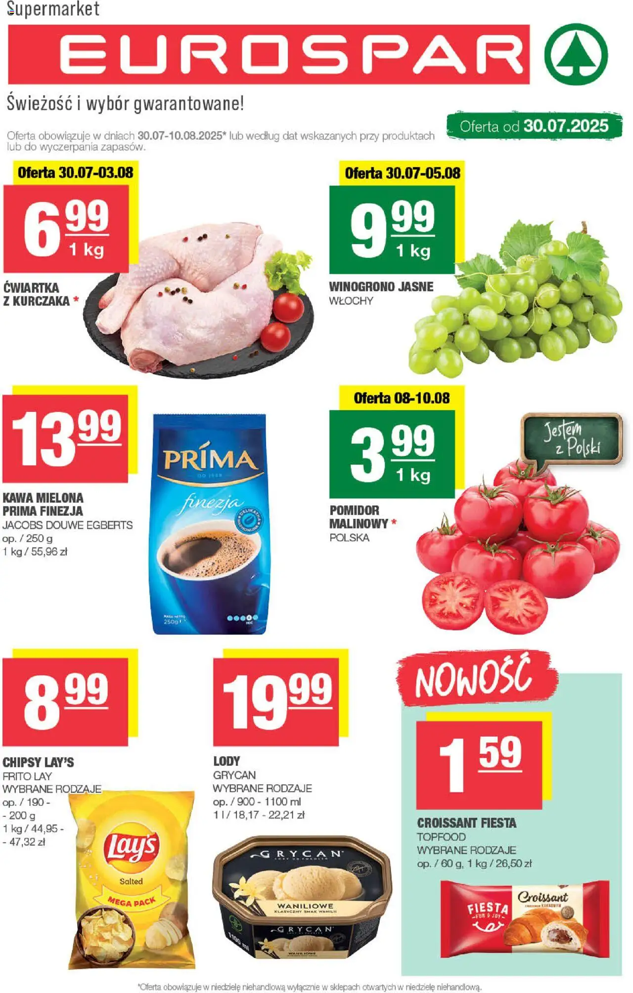 Spar Eurospar od 30.07.2025 - Nowa Gazetka - Numer strony 1