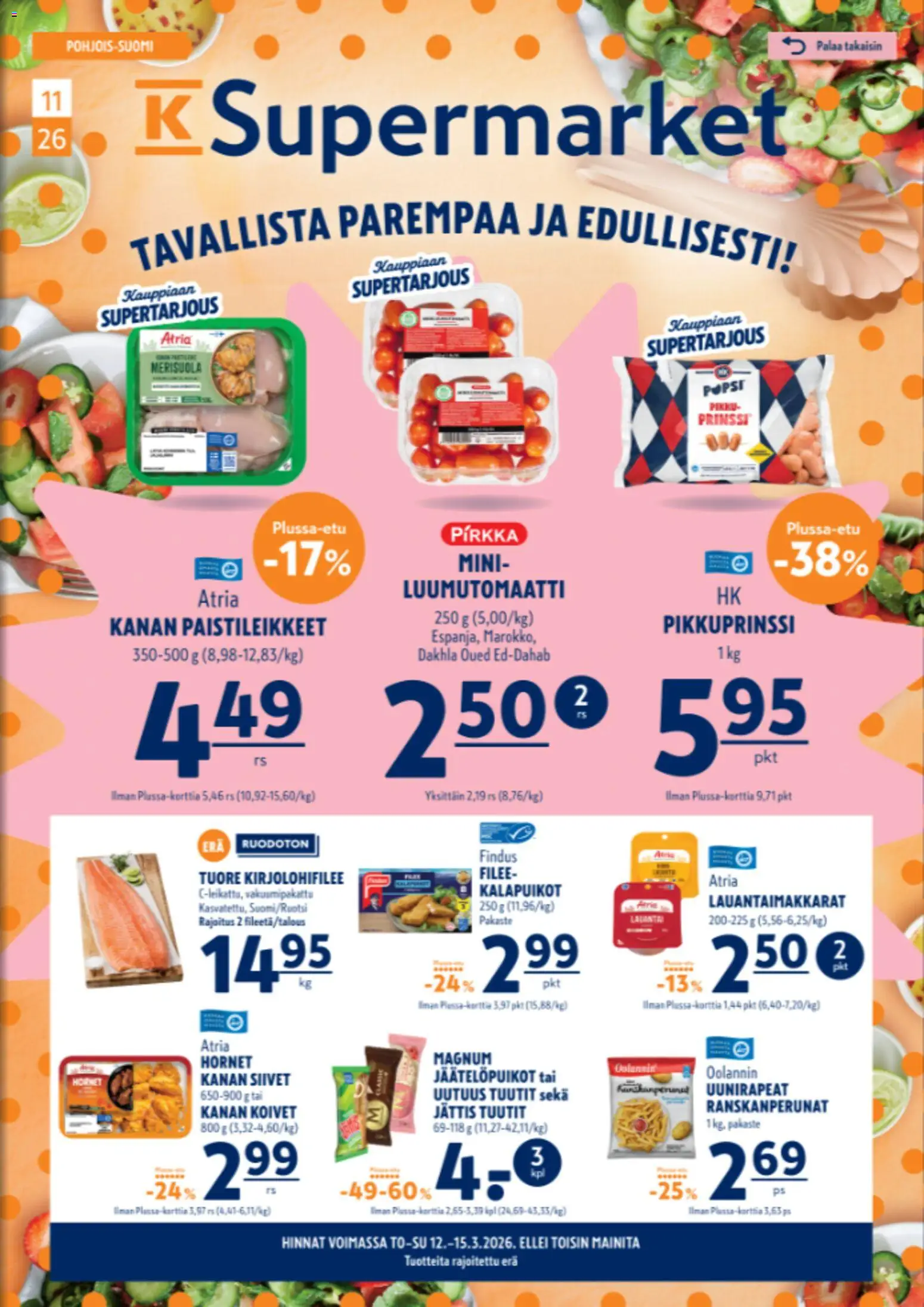 Kaupan K-Supermarket K-Supermarket tarjoukset esikatselu, voimassa 12/03/2026