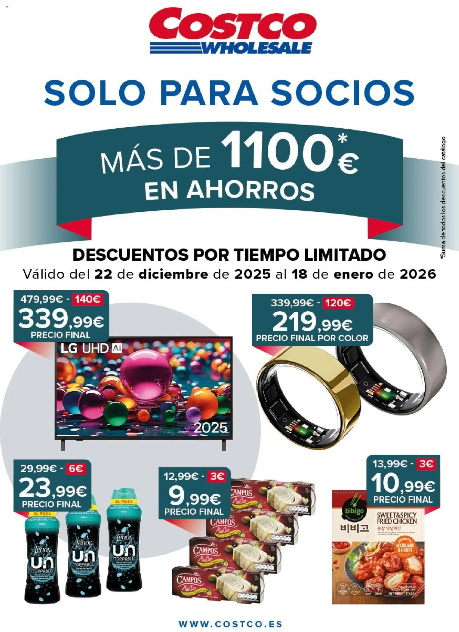 Vista previa del folleto de la tienda Costco válido desde el 22/12/2025 