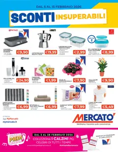 Anteprima dell'opuscolo Volantino Sconti Insuperabili dal negozio Mercatò valido da 05/02/2026