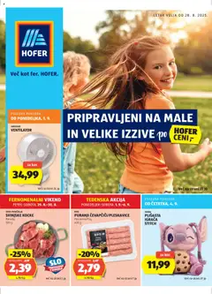 Pregled letka Katalog trgovine Hofer SI vrijedi od 28.08.2025