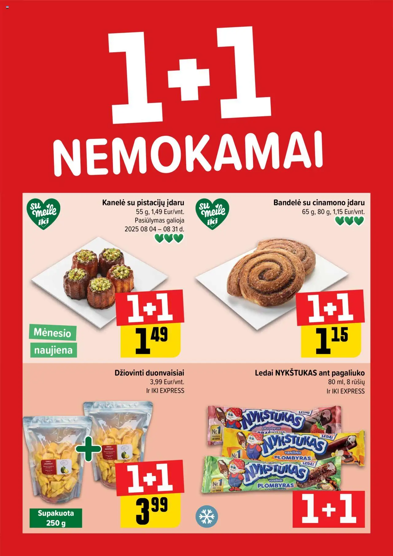 IKI leidinys galioja nuo 2025.08.04 – puslapio numeris 1 - Ledai, Bandelė, Plombyras