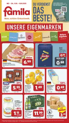 Vorschau von dem Prospekt des Geschäftes Famila Nordwest, gültig ab dem 13.10.2025