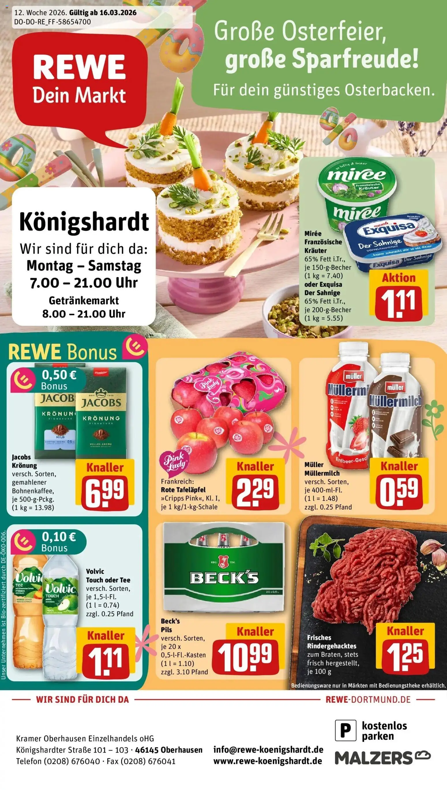 Vorschau von dem Prospekt des Geschäftes Rewe, gültig ab dem 15.03.2026