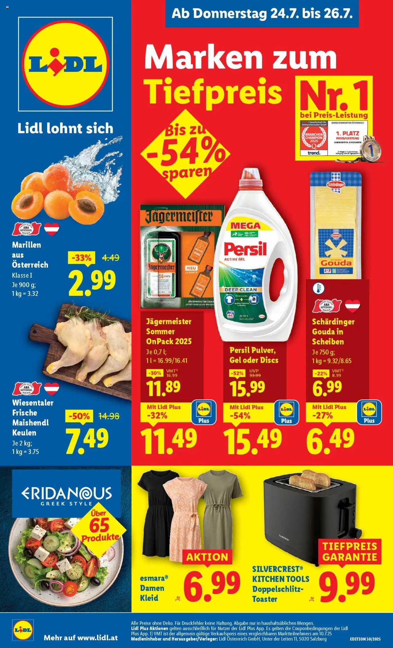 LIDL Flugblatt ab 24.07.2025 - Angebote "Flugblatt" - Seite 1