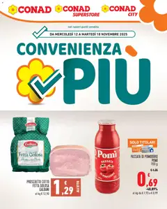 Anteprima dell'opuscolo Volantino Convenienza Più Lazio dal negozio Conad valido da 12/11/2025