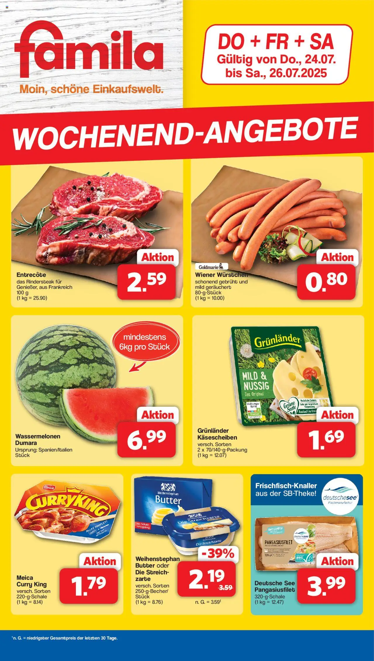Famila Nordwest Wochenend-angebote (vom 24.07.2025 - 26.07.2025)