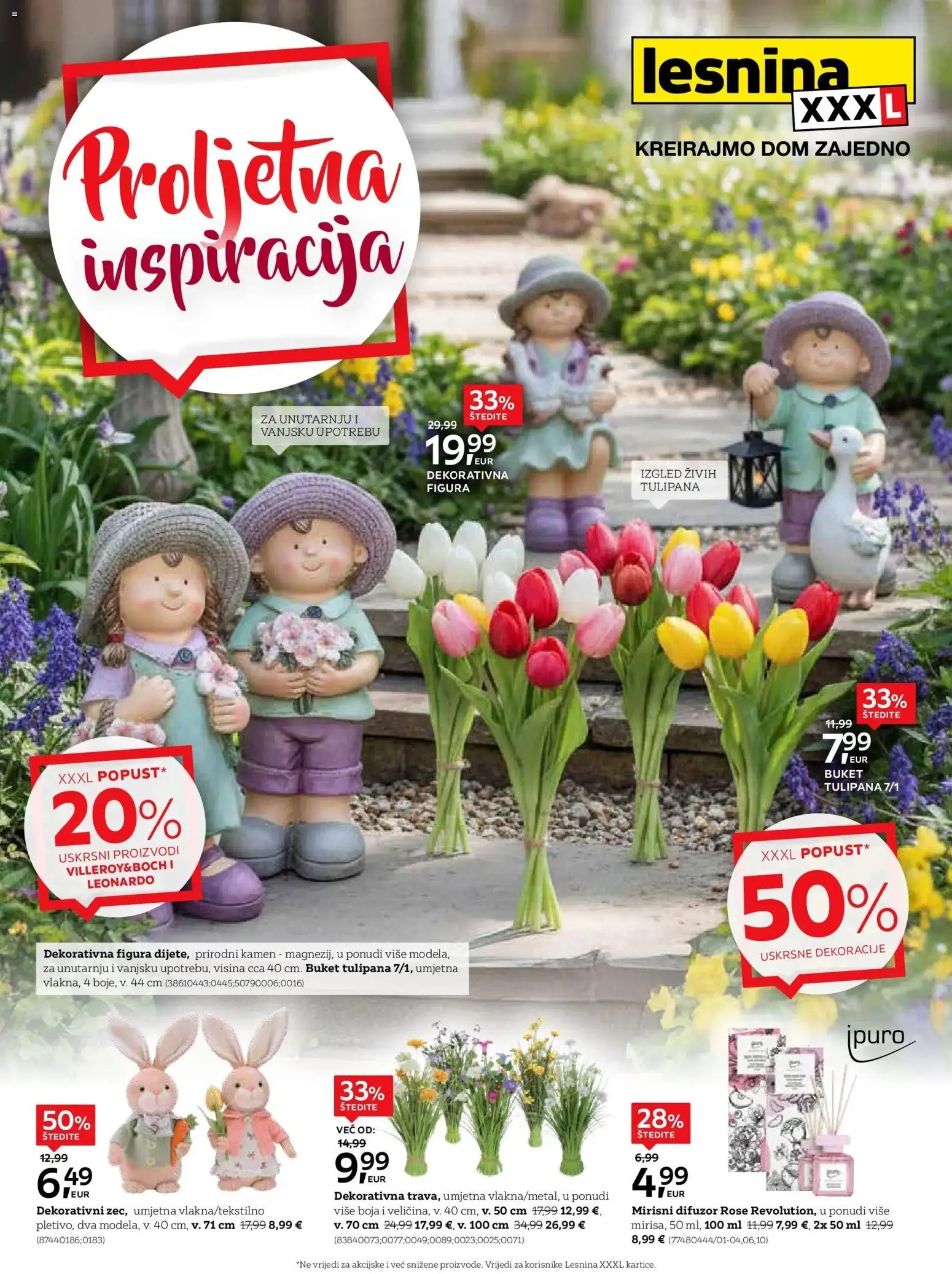 Pregled letka Lesnina XXXL: Proljetna inspiracija oprema za dom katalog do 23.04.2026 trgovine Lesnina vrijedi od 30.03.2026