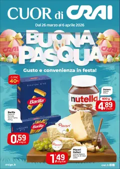 Anteprima dell'opuscolo CRAI volantino Cuor di Crai Alessandria dal negozio CRAI valido da 26/03/2026