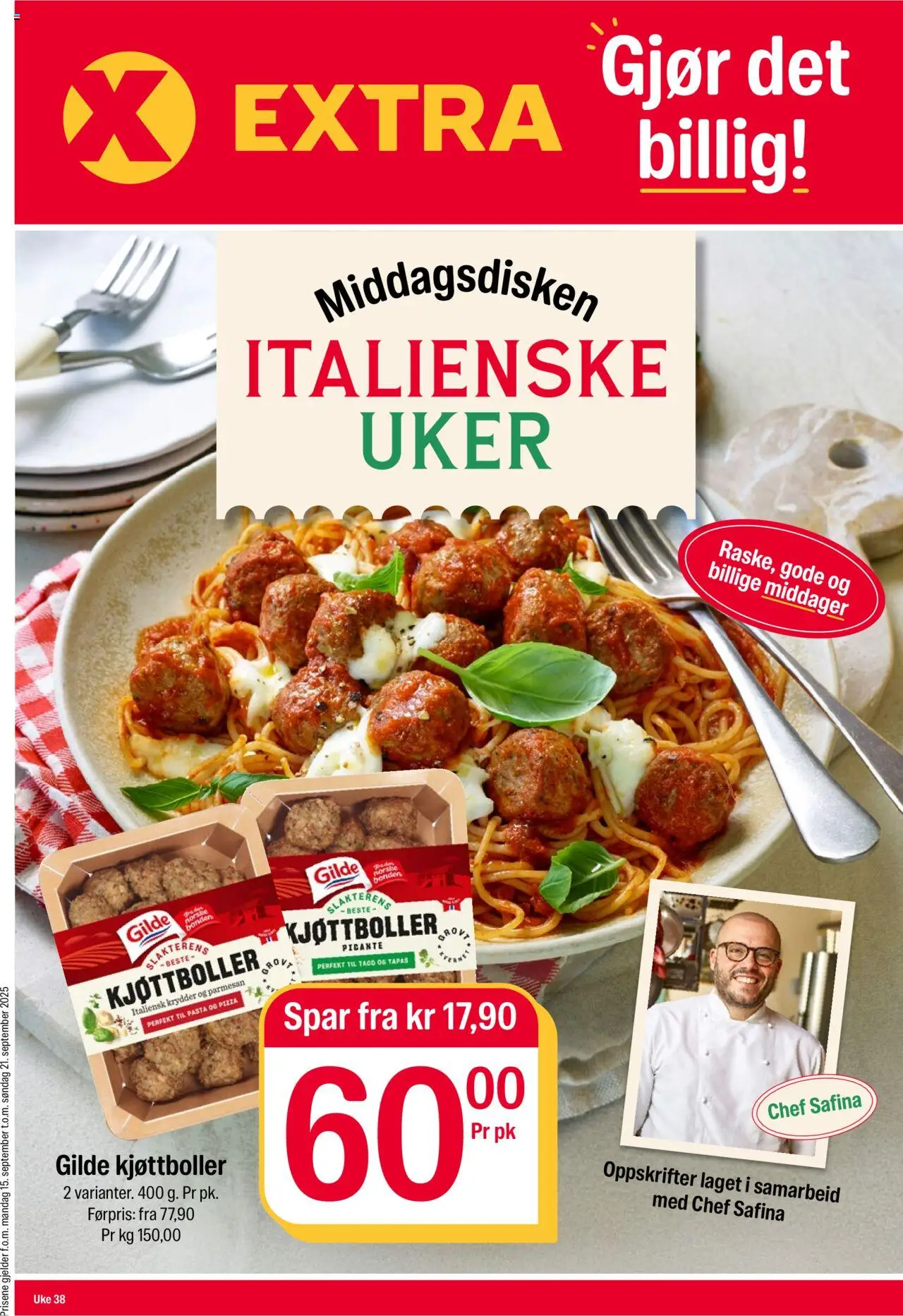 Kundeavis Coop Extra gyldig fra 15/09/2025 - Sidenummer 1