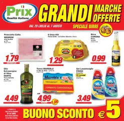 Anteprima dell'opuscolo Attuale volantino dal negozio Prix valido da 29/07/2025
