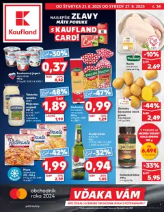 Náhľad Kaufland letáku platného od 21.08.2025