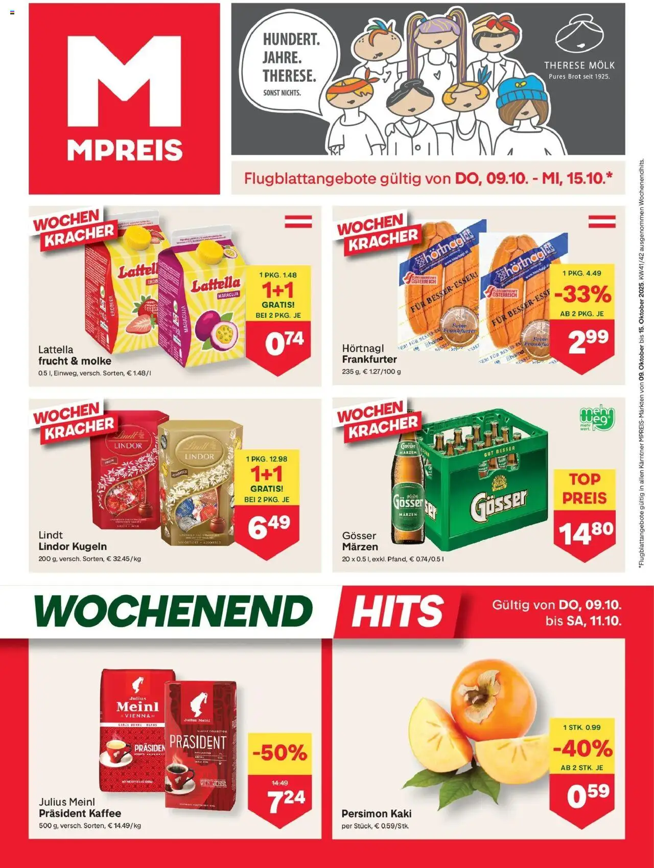  MPREIS Velden ab (09.10.2025 - 15.10.2025) - Seite 1