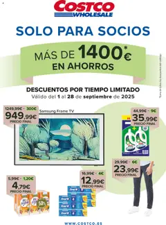Vista previa del folleto de la tienda Costco válido desde el 01/09/2025 