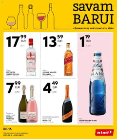 Rimi parduotuvės leidinio Leidinys - Alkoholinių gėrimų galiojančio nuo 2025.08.12 peržiūra