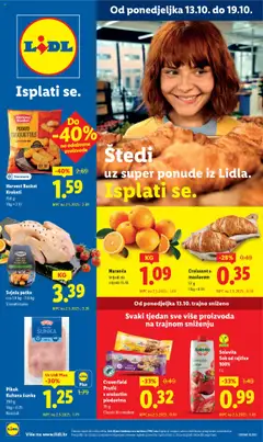 Pregled letka Katalog trgovine Lidl vrijedi od 13.10.2025