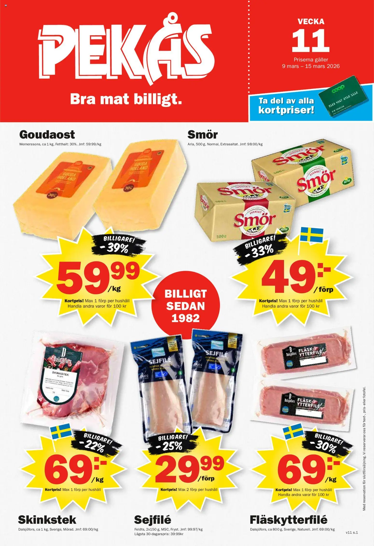 Förhandsgranska reklamblad Pekås erbjudanden från butik Pekås gäller från 09/03/2026