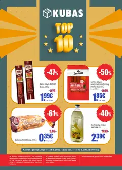 Kubas parduotuvės leidinio Leidinys - Top 10 galiojančio nuo 2025.11.24 peržiūra