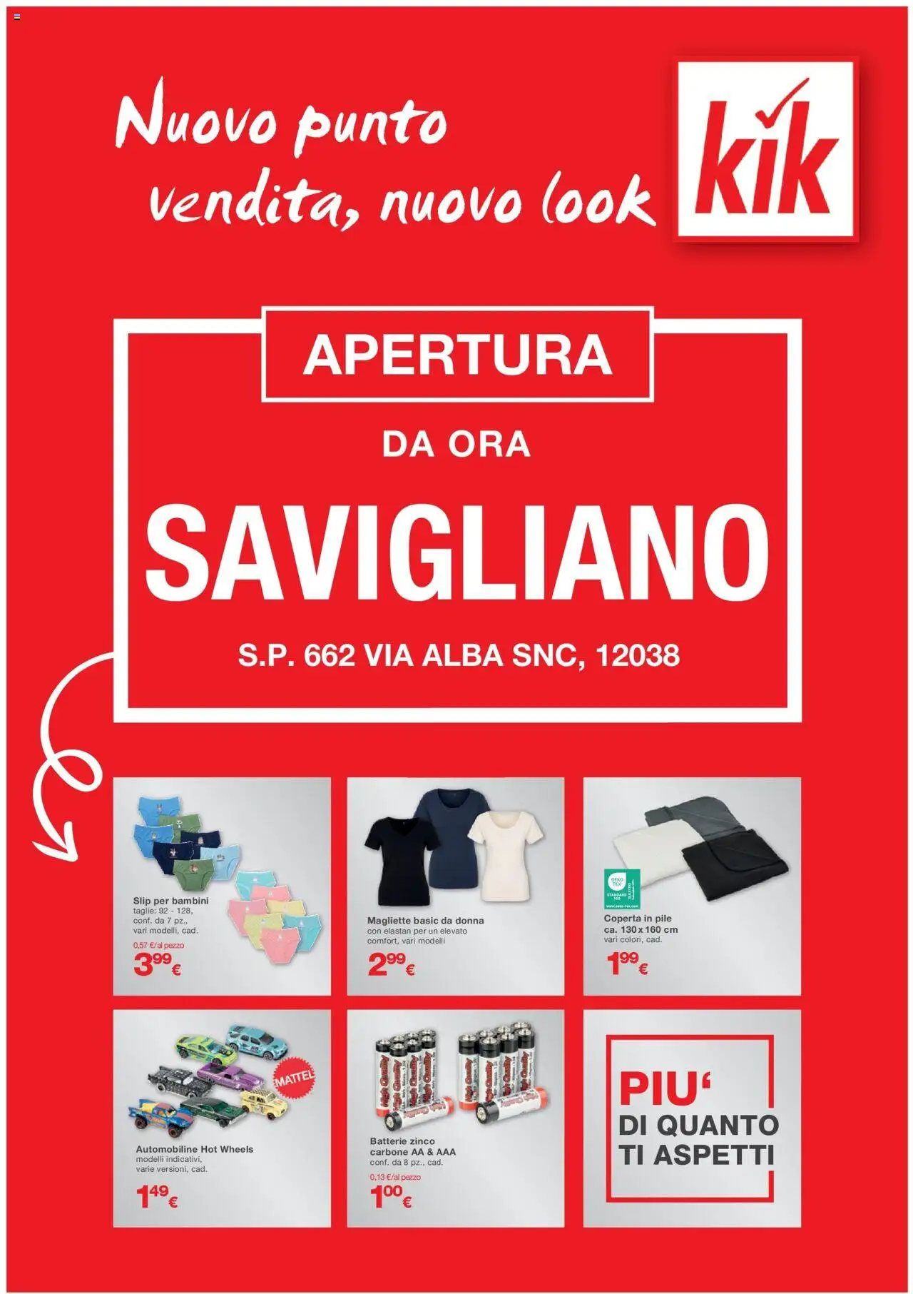 Volantino KiK valido da 30/07/2025 numero di pagina 1