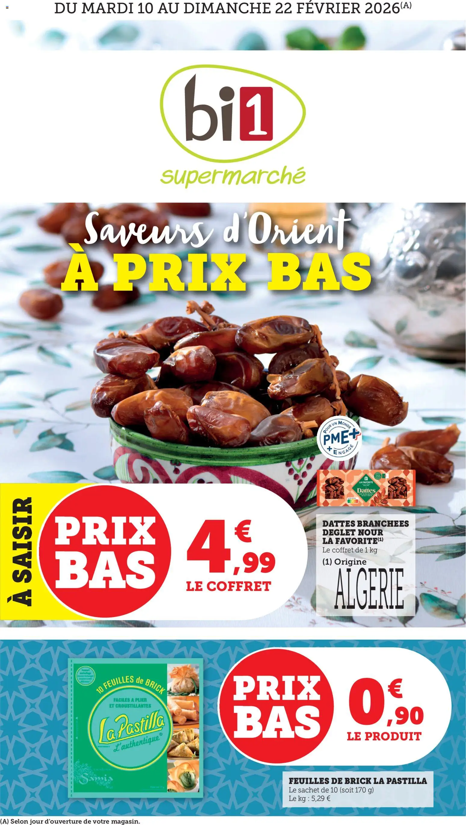 Prévisualisation de Prospectus du magasin bi1 formulaire valide 10/02/2026