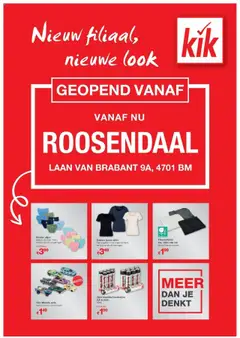 Voorbeeld van Geopend folder Roosendaal van winkel KiK geldig vanaf 04-09-2025