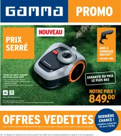 Voorbeeld van GAMMA Publicité van winkel GAMMA geldig vanaf 08/04/2026