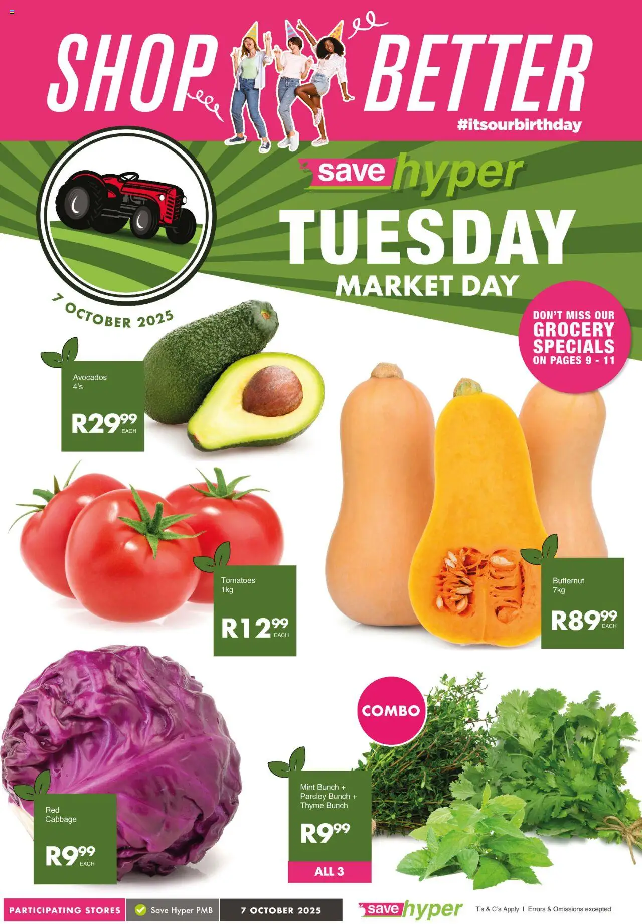 Save Market Day from 07/10 - 07/10/2025 > Promotions - Avocados, Parsley, Tomatoes