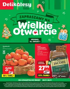 Pogląd gazetki "Krosno Otwarcie" ze sklepu Delikatesy Centrum ważnej od 20.11.2025