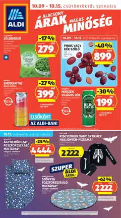 Aldi - Akciós újság Aldi megtekintése, amely érvényes 2025.10.09.-től