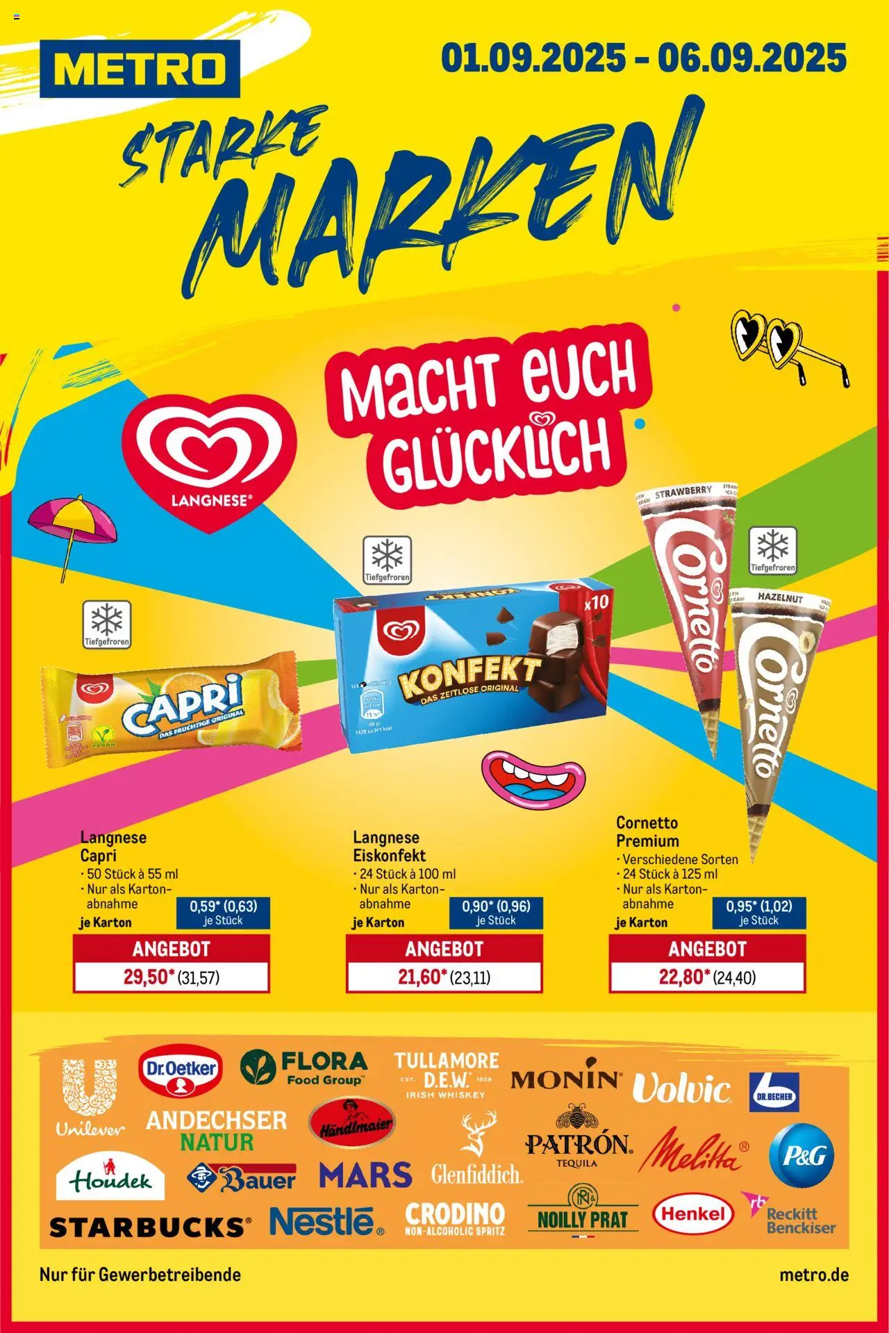Metro Prospekt ab 01.09.2025 - Starke Marken - Mars, Tequila, Whiskey, Langnese