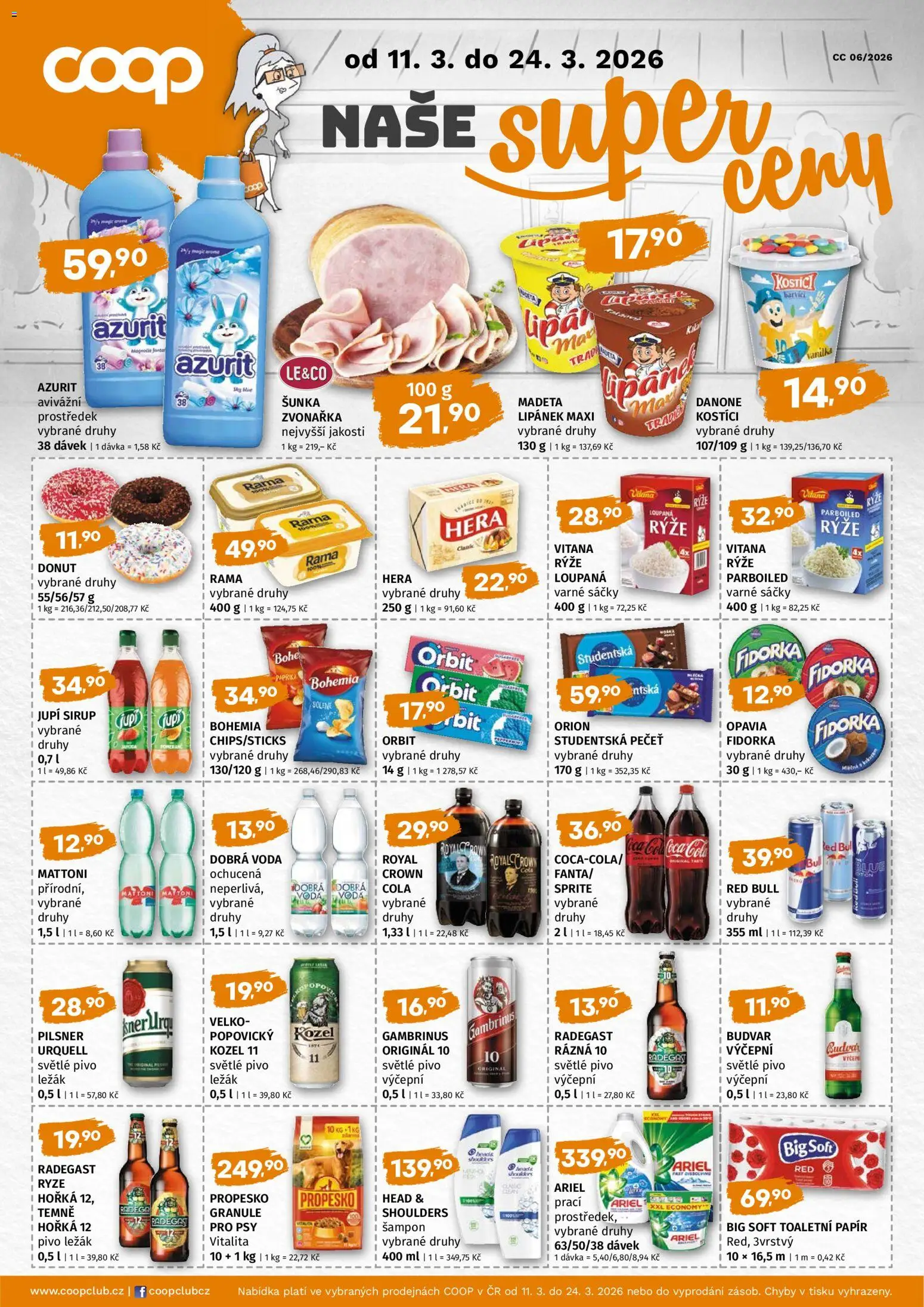 Náhled nabídky: Trefa Trefa leták - COOP naše super ceny platný od 11.03.2026