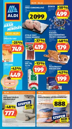 Aldi - Akciós újság Aldi megtekintése, amely érvényes 2026.02.19.-től