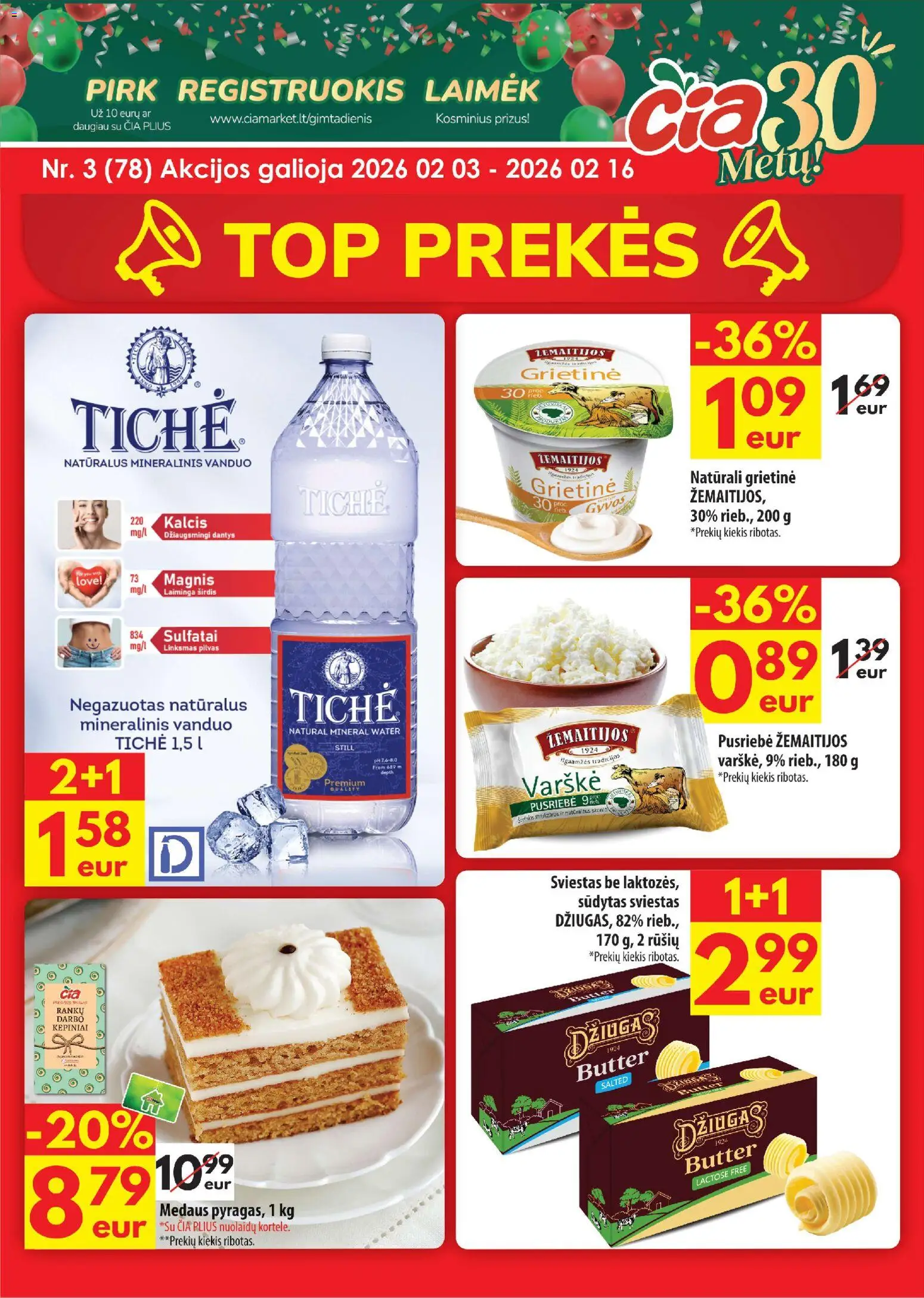 ČIA MARKET parduotuvės leidinio Leidinys galiojančio nuo 2026.02.03 peržiūra