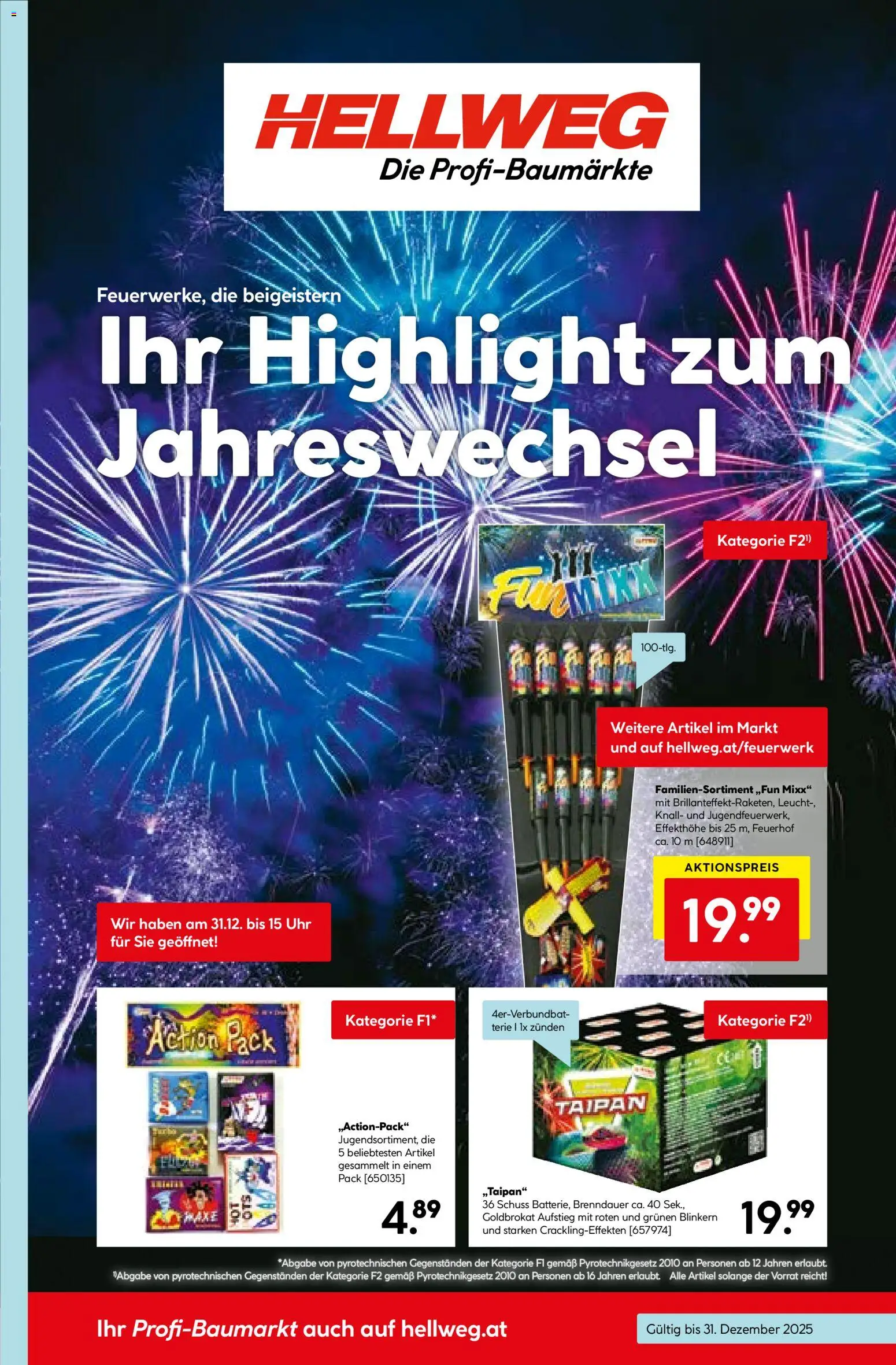 Vorschau der Angebote: HELLWEG Flugblatt gültig ab 22.12.2025 - Uhr