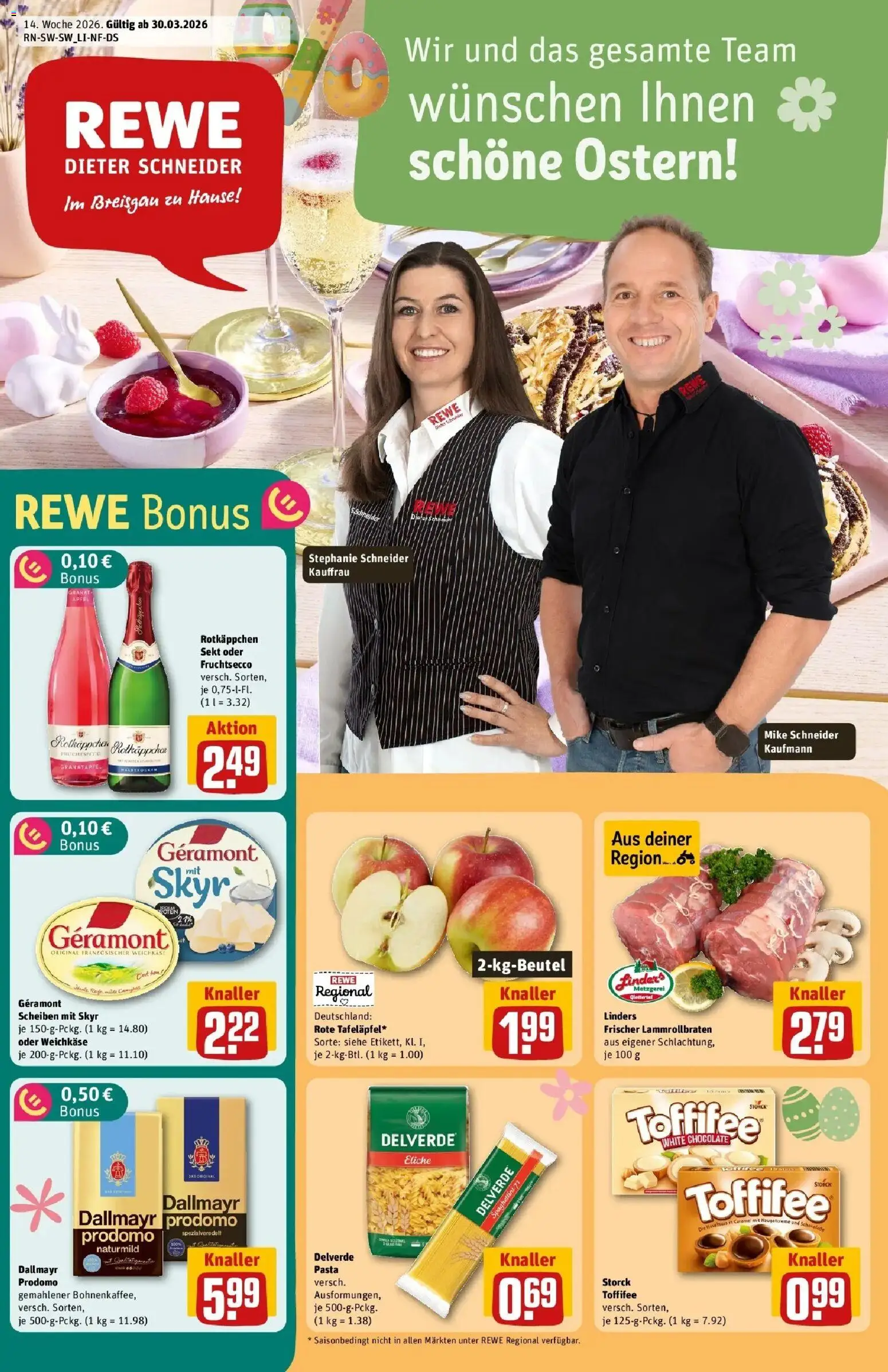 Vorschau von dem Prospekt des Geschäftes Rewe, gültig ab dem 30.03.2026