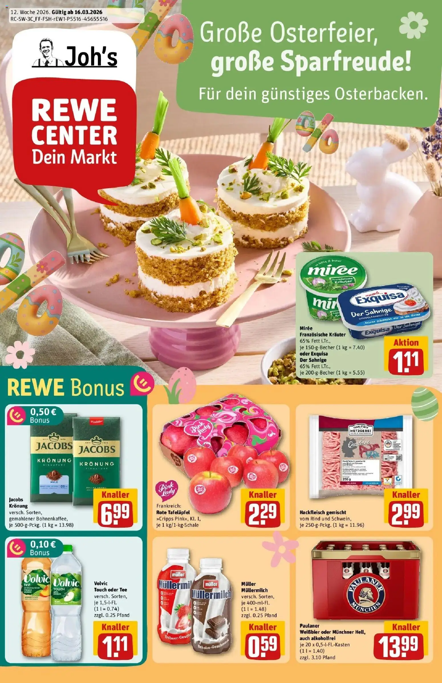 Vorschau von dem Prospekt des Geschäftes Rewe, gültig ab dem 15.03.2026