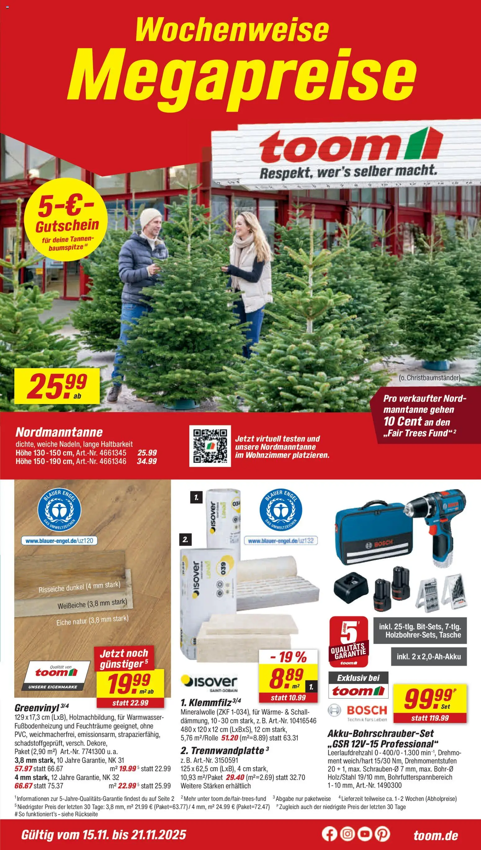 Vorschau von dem Prospekt des Geschäftes Toom Baumarkt, gültig ab dem 15.11.2025
