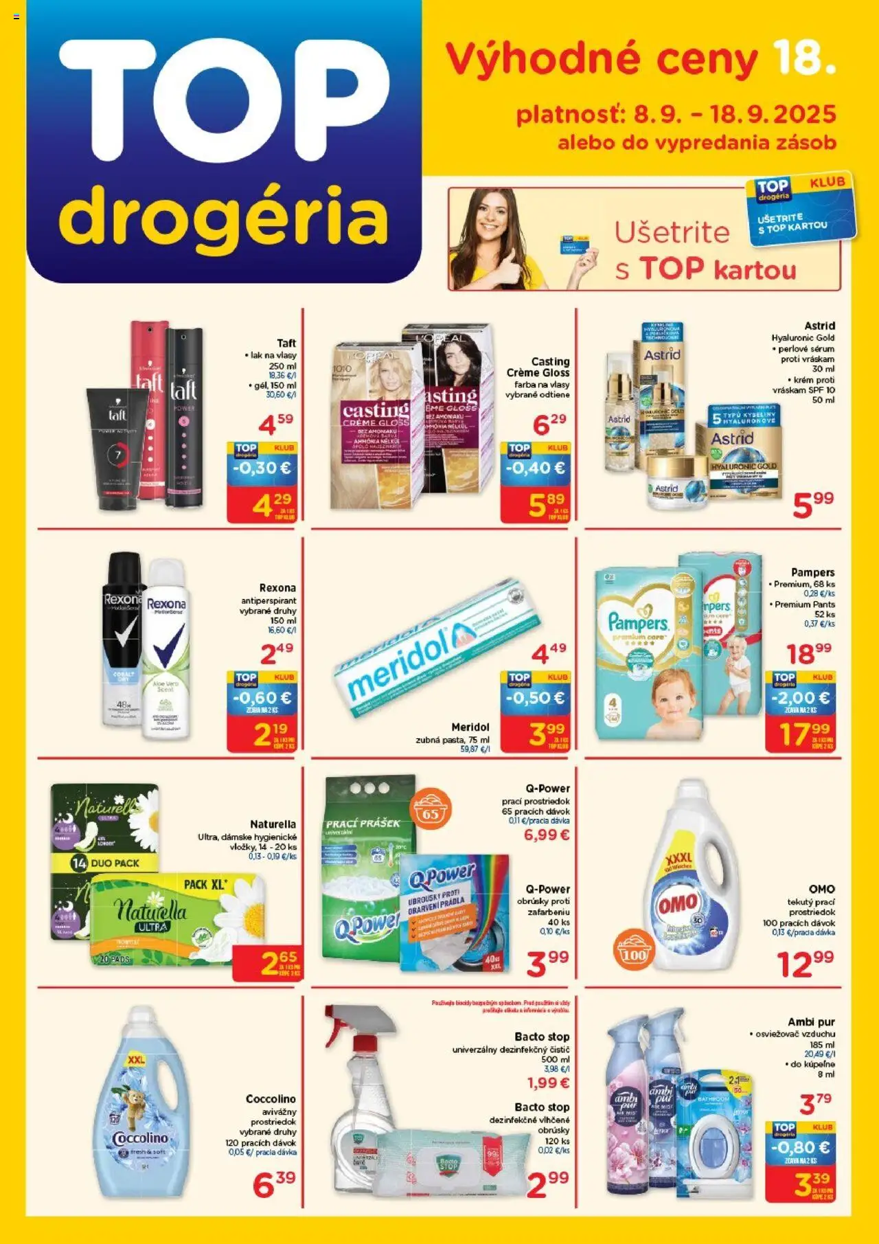 TOP Drogéria Leták (08.09. - 18.09.2025) - Akčná ponuka