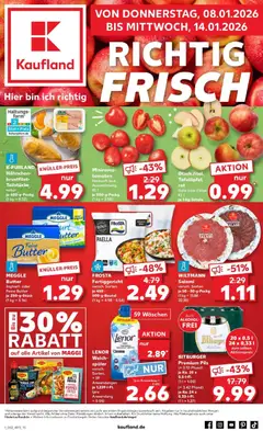 Vorschau von dem Prospekt des Geschäftes Kaufland, gültig ab dem 08.01.2026