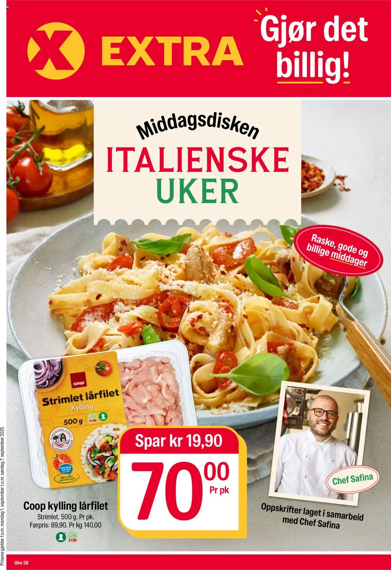 Kundeavis Coop Extra gyldig fra 01/09/2025 - Sidenummer 1