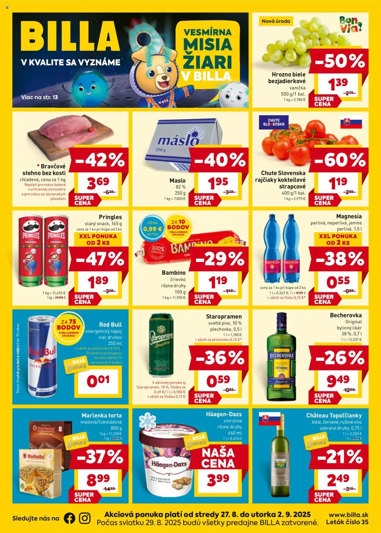 Billa leták od 27.08.2025 > Akčná ponuka online