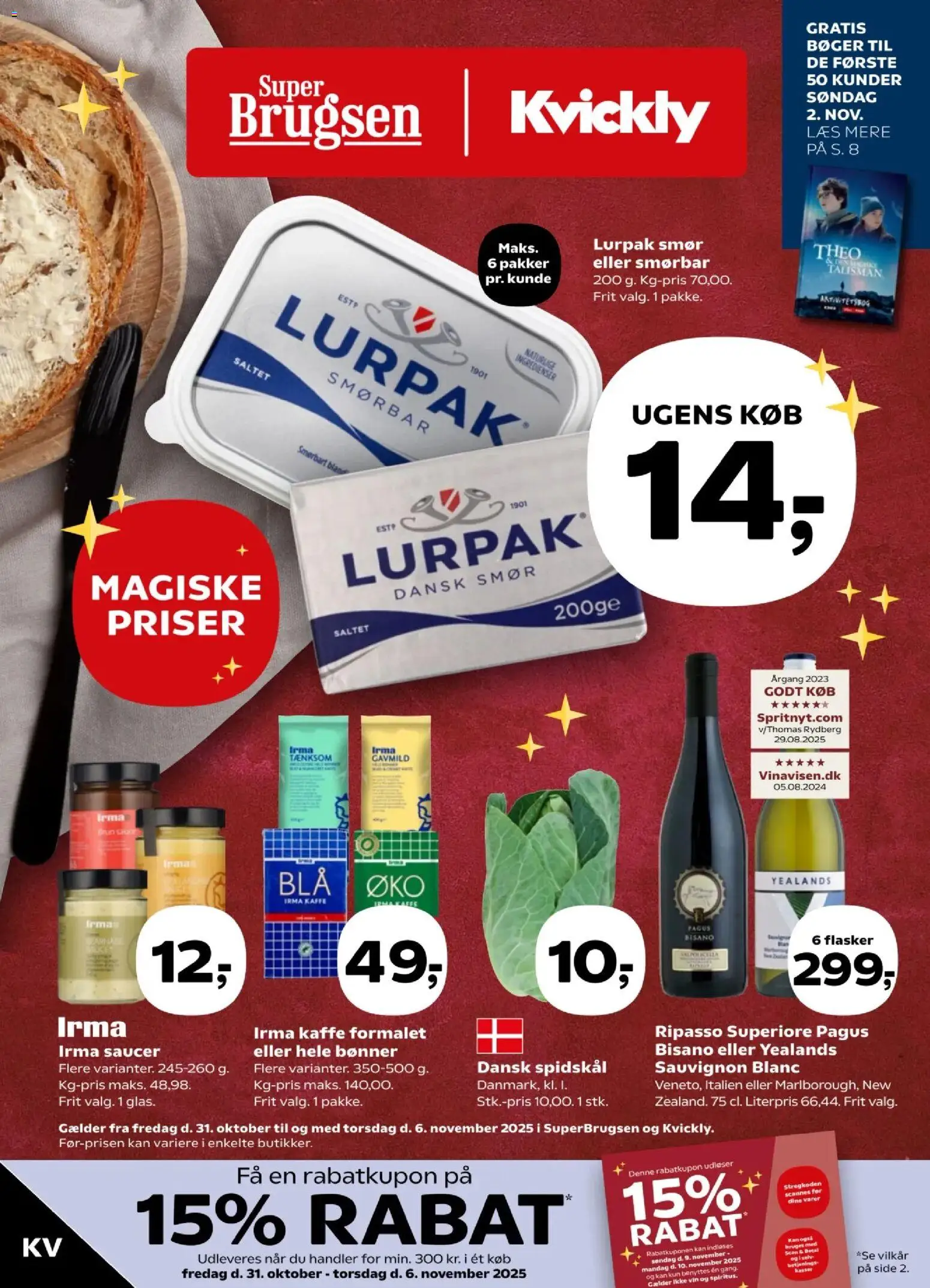 Eksempel på tilbudsavis Tilbudsavis fra butik Kvickly gyldig fra 31/10/2025